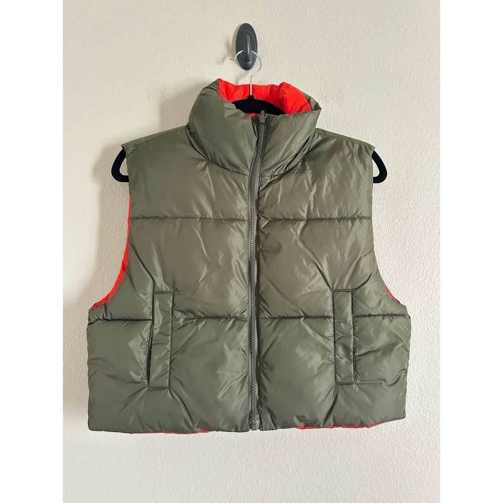 Steve Madden olive Green   Puffer Vest Size Small New